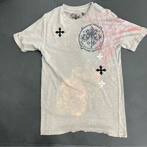 Affliction Men's Gray Graphic T-Shirt